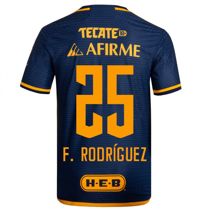 Kinder Felipe Rodríguez #25 Dunkelblau Auswärtstrikot Trikot 2023/24 T-Shirt Belgien
