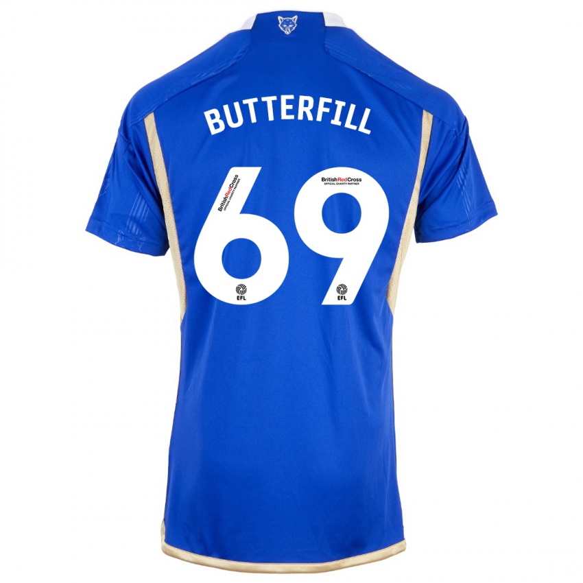 Herren Jack Butterfill #69 Königsblau Heimtrikot Trikot 2023/24 T-Shirt Belgien