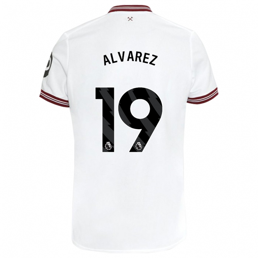 Herren Edson Alvarez #19 Weiß Auswärtstrikot Trikot 2023/24 T-Shirt Belgien