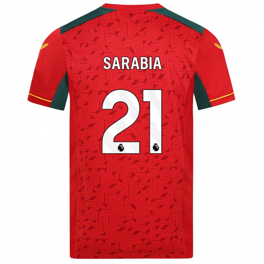 Herren Pablo Sarabia #21 Rot Auswärtstrikot Trikot 2023/24 T-Shirt Belgien