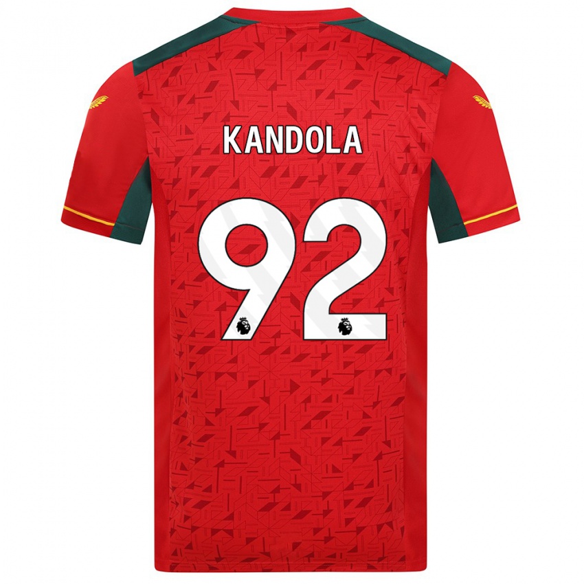 Heren Kam Kandola #92 Rood Uitshirt Uittenue 2023/24 T-Shirt België