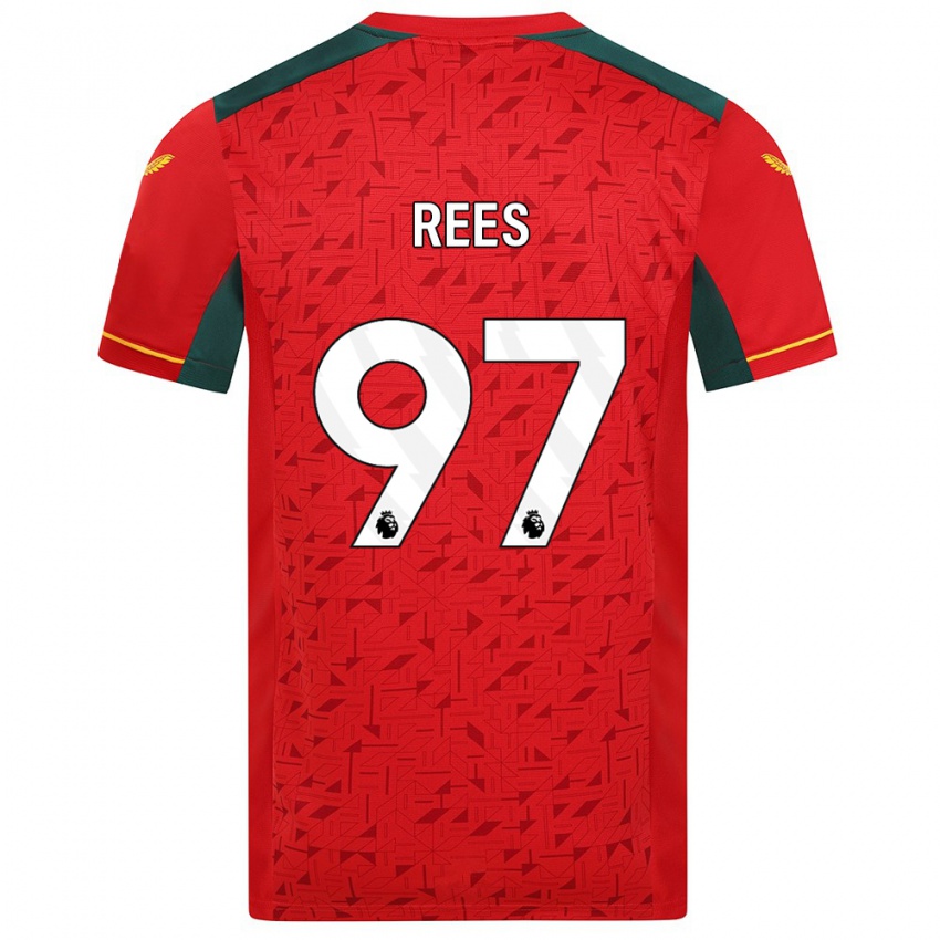 Herren Mason Rees #97 Rot Auswärtstrikot Trikot 2023/24 T-Shirt Belgien