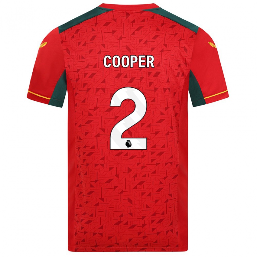 Herren Laura Cooper #2 Rot Auswärtstrikot Trikot 2023/24 T-Shirt Belgien