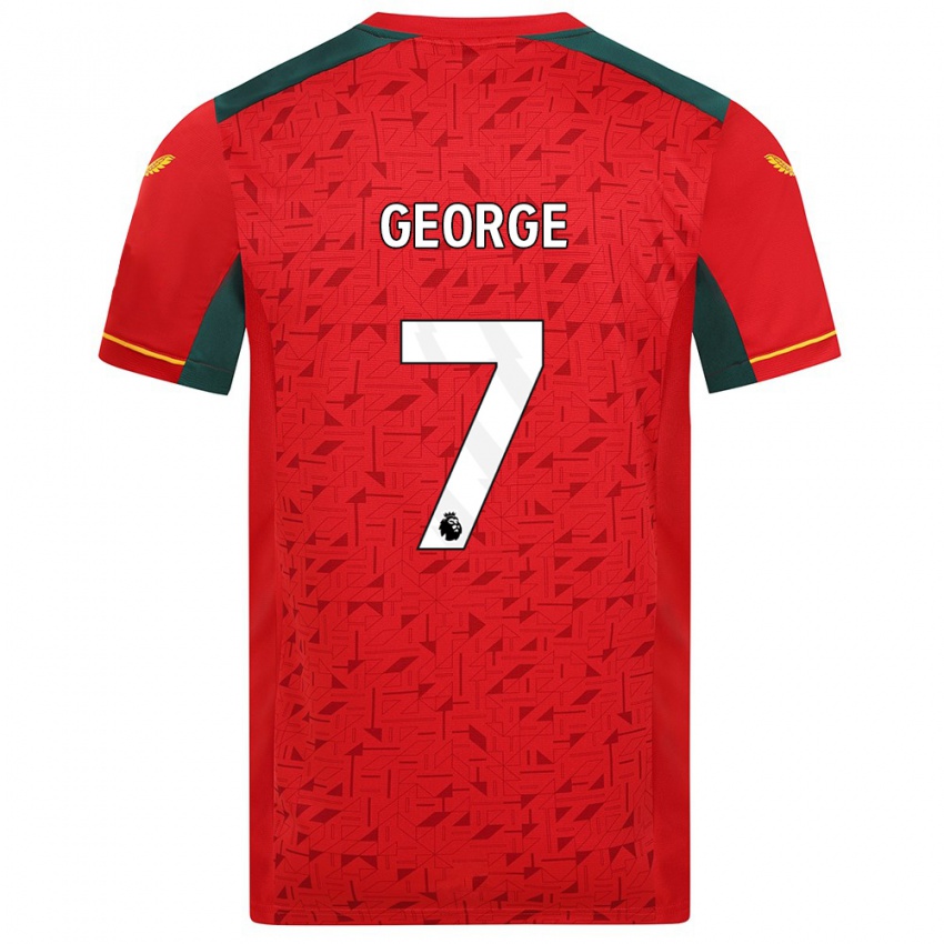 Herren Tammi George #7 Rot Auswärtstrikot Trikot 2023/24 T-Shirt Belgien
