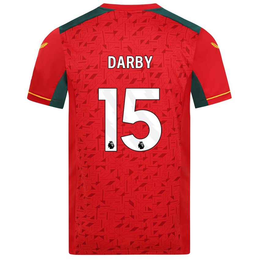 Heren Kelly Darby #15 Rood Uitshirt Uittenue 2023/24 T-Shirt België