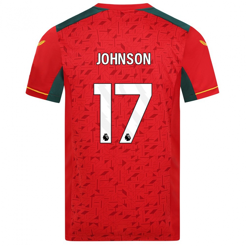 Heren Katie Johnson #17 Rood Uitshirt Uittenue 2023/24 T-Shirt België