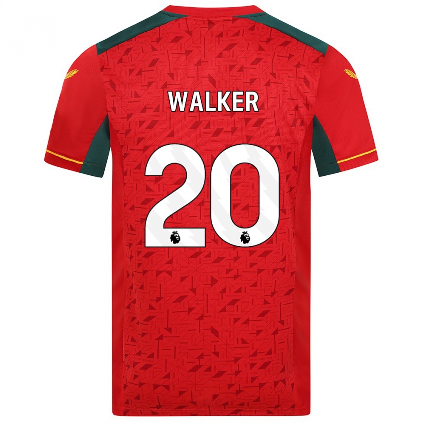 Heren Lowri Walker #20 Rood Uitshirt Uittenue 2023/24 T-Shirt België