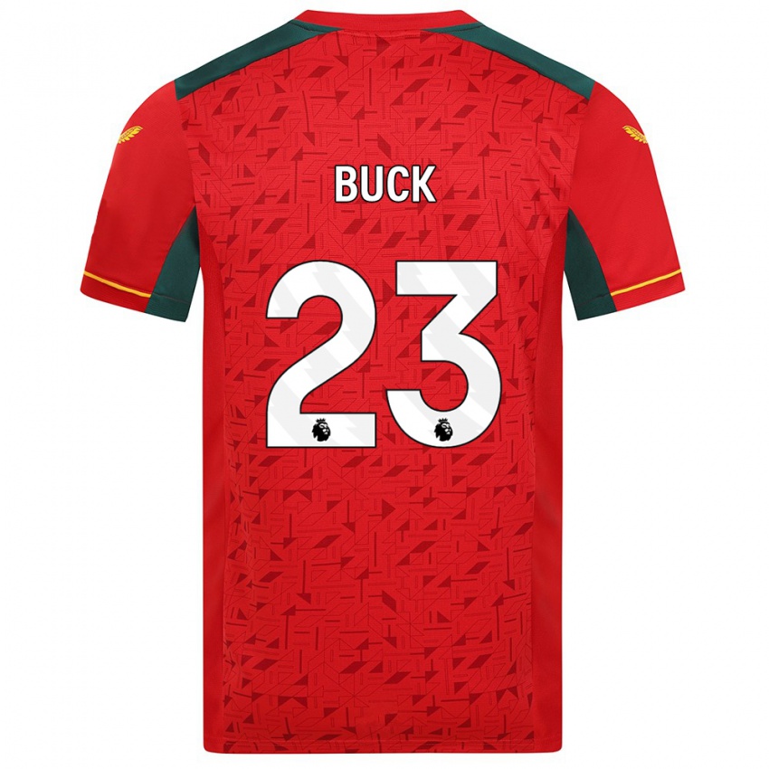 Herren Alex Buck #23 Rot Auswärtstrikot Trikot 2023/24 T-Shirt Belgien