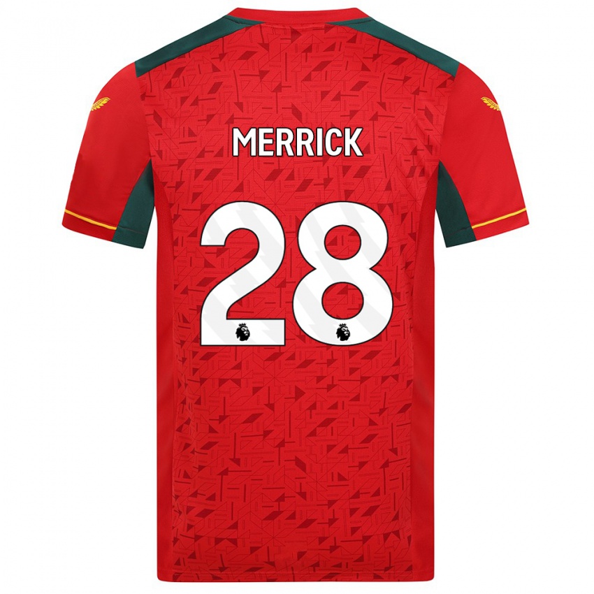 Herren Beth Merrick #28 Rot Auswärtstrikot Trikot 2023/24 T-Shirt Belgien