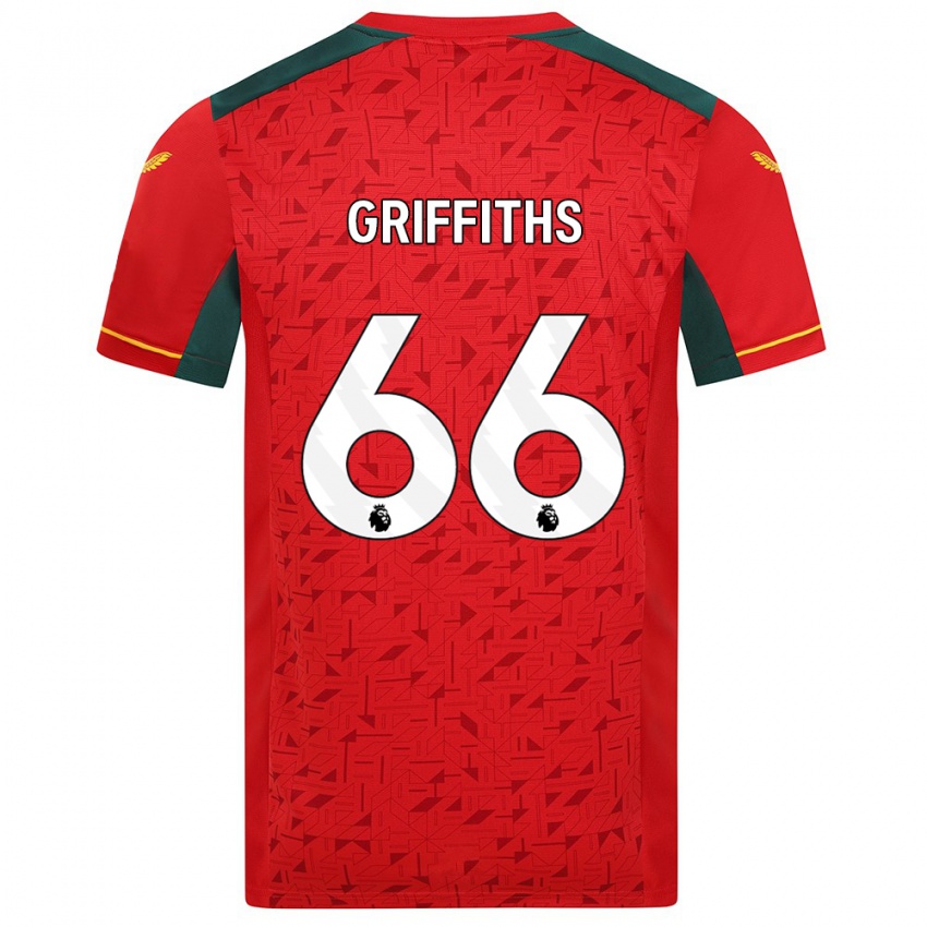 Herren Harvey Griffiths #66 Rot Auswärtstrikot Trikot 2023/24 T-Shirt Belgien