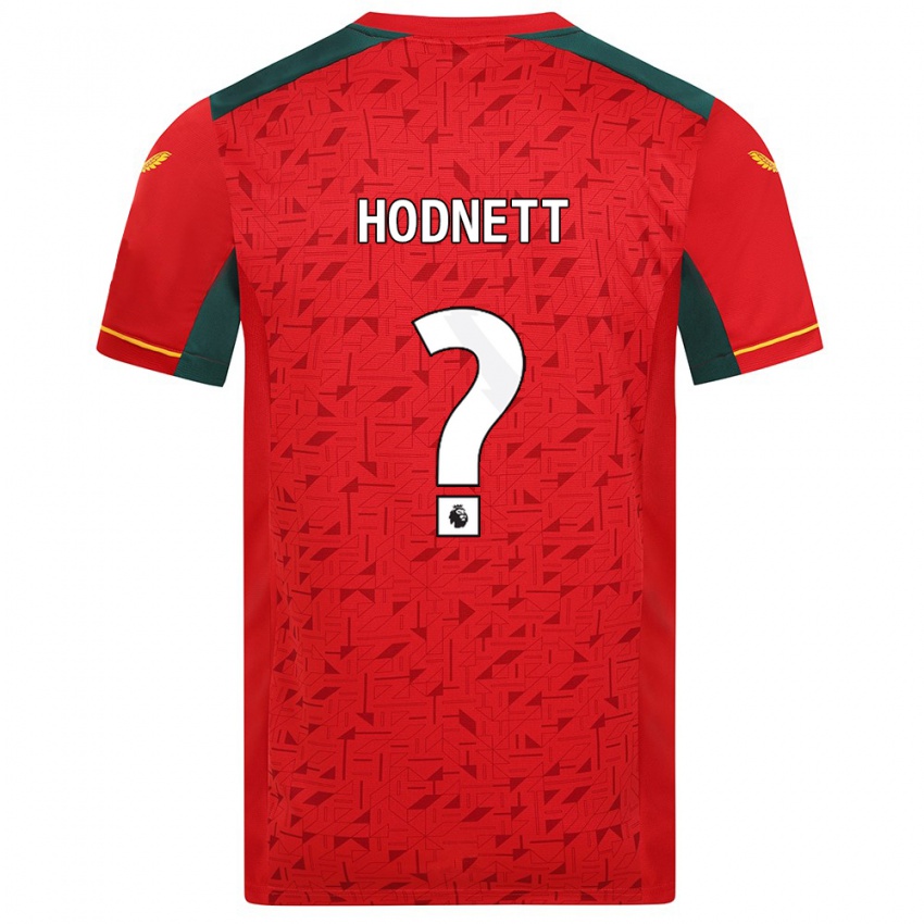 Herren Jack Hodnett #0 Rot Auswärtstrikot Trikot 2023/24 T-Shirt Belgien