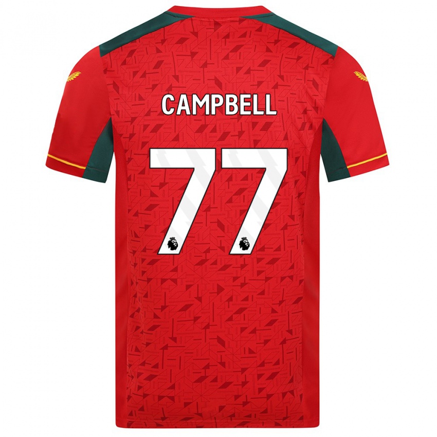 Herren Chem Campbell #77 Rot Auswärtstrikot Trikot 2023/24 T-Shirt Belgien