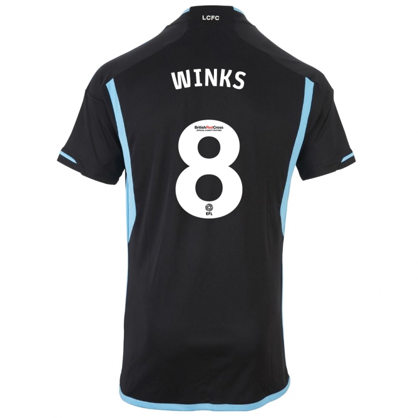Herren Harry Winks #8 Schwarz Auswärtstrikot Trikot 2023/24 T-Shirt Belgien