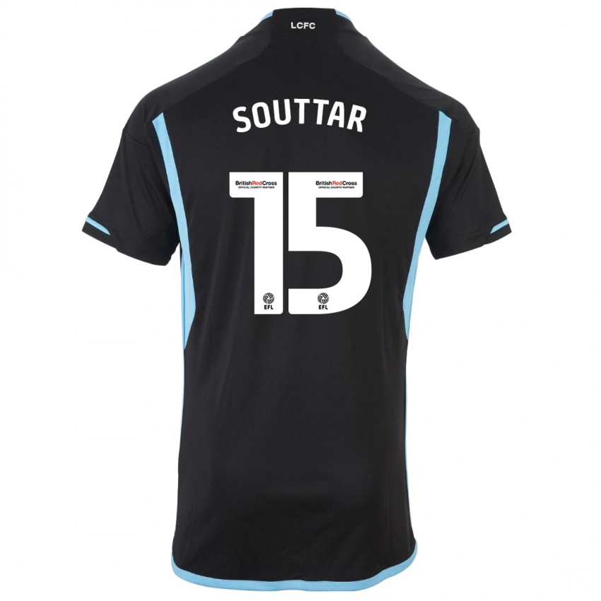 Herren Harry Souttar #15 Schwarz Auswärtstrikot Trikot 2023/24 T-Shirt Belgien