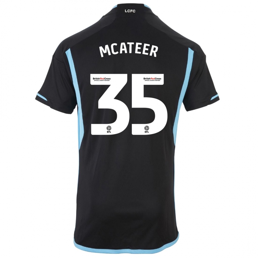 Herren Kasey Mcateer #35 Schwarz Auswärtstrikot Trikot 2023/24 T-Shirt Belgien