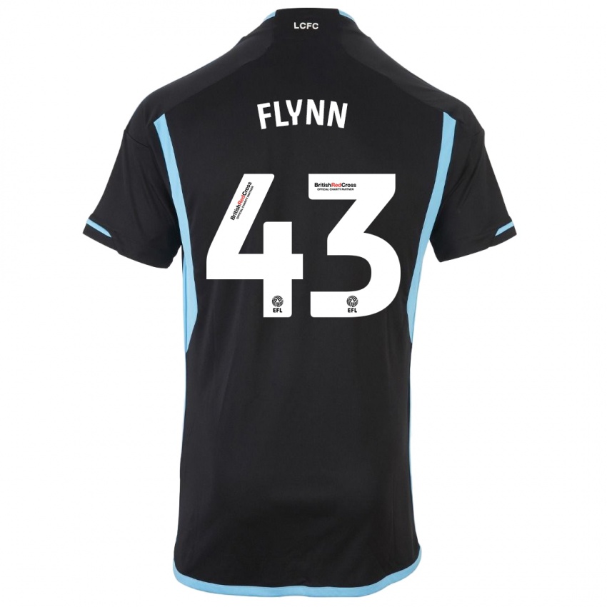 Herren Shane Flynn #43 Schwarz Auswärtstrikot Trikot 2023/24 T-Shirt Belgien