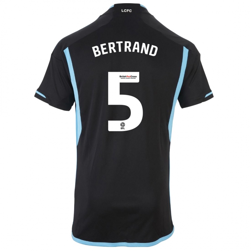 Herren Ryan Bertrand #5 Schwarz Auswärtstrikot Trikot 2023/24 T-Shirt Belgien