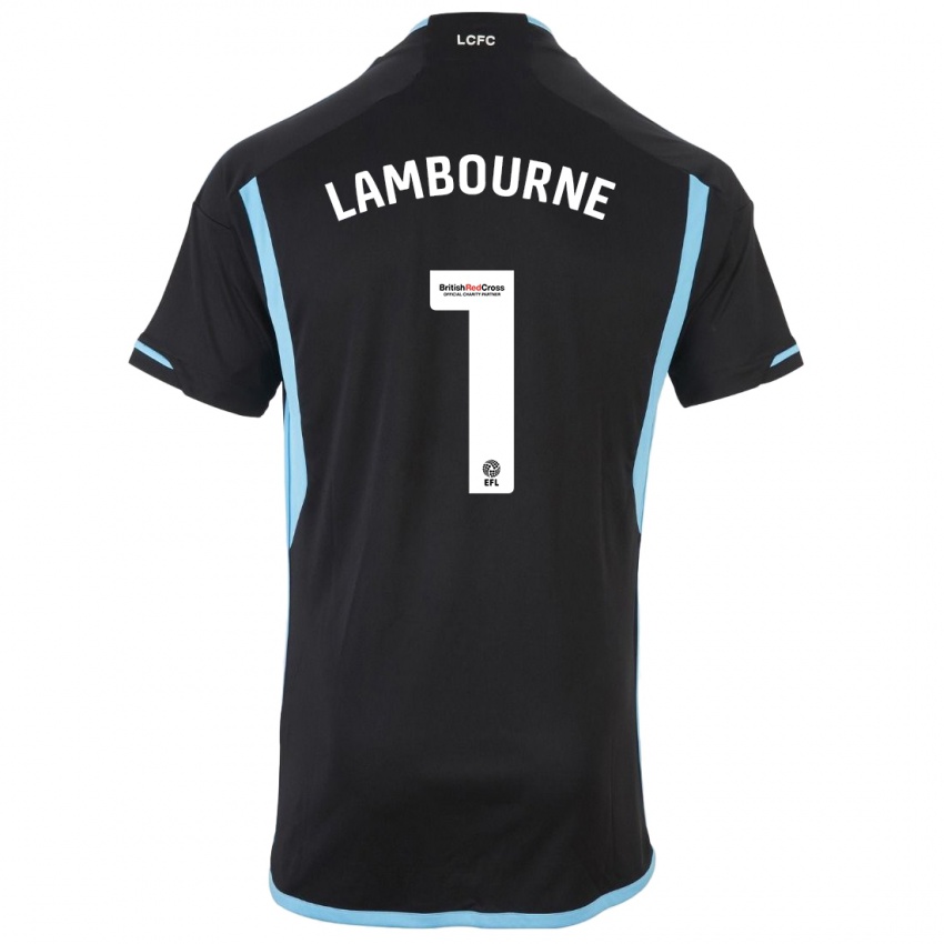 Herren Demi Lambourne #1 Schwarz Auswärtstrikot Trikot 2023/24 T-Shirt Belgien