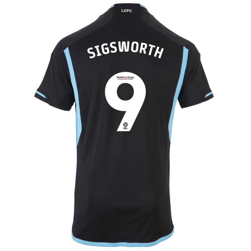 Heren Jessica Sigsworth #9 Zwart Uitshirt Uittenue 2023/24 T-Shirt België