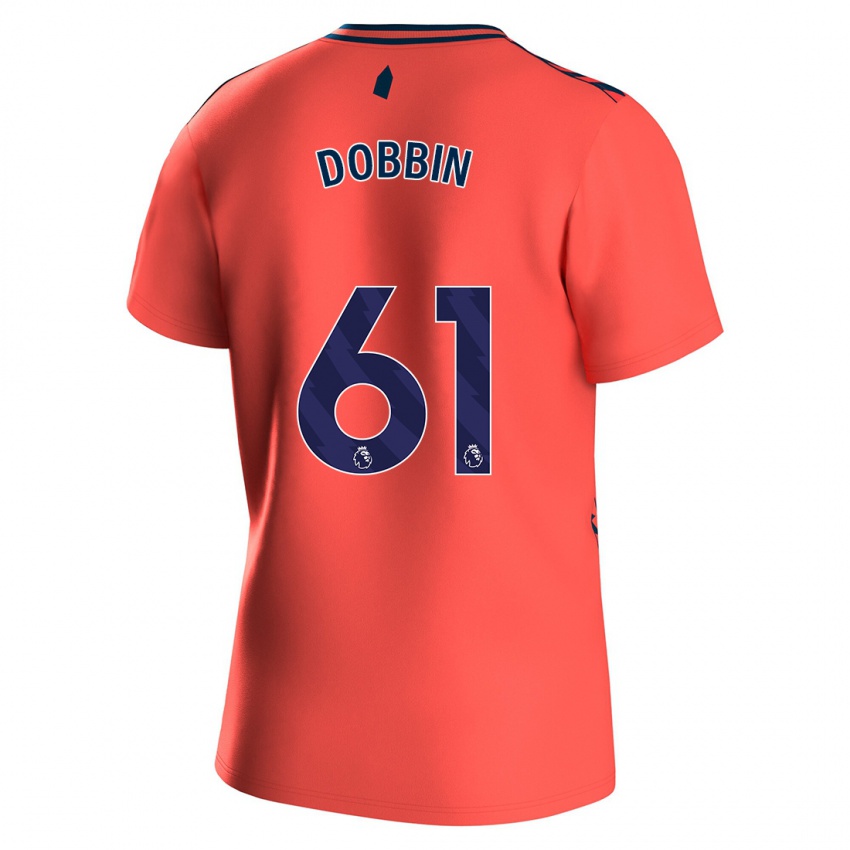 Herren Lewis Dobbin #61 Koralle Auswärtstrikot Trikot 2023/24 T-Shirt Belgien