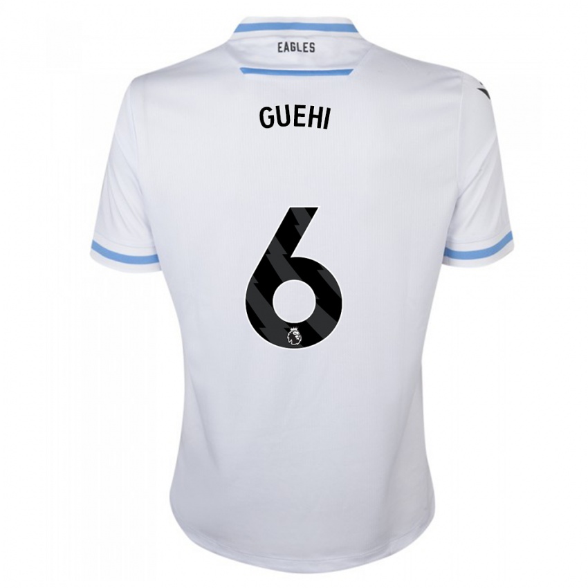 Herren Marc Guehi #6 Weiß Auswärtstrikot Trikot 2023/24 T-Shirt Belgien