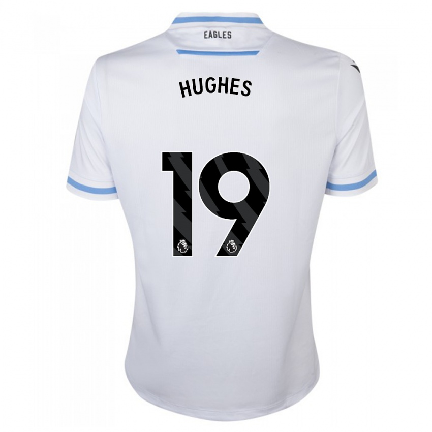 Homme Maillot Will Hughes #19 Blanc Tenues Extérieur 2023/24 T-Shirt Belgique