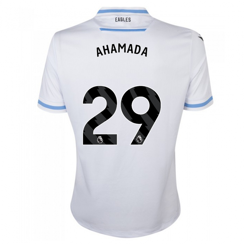 Herren Naouirou Ahamada #29 Weiß Auswärtstrikot Trikot 2023/24 T-Shirt Belgien