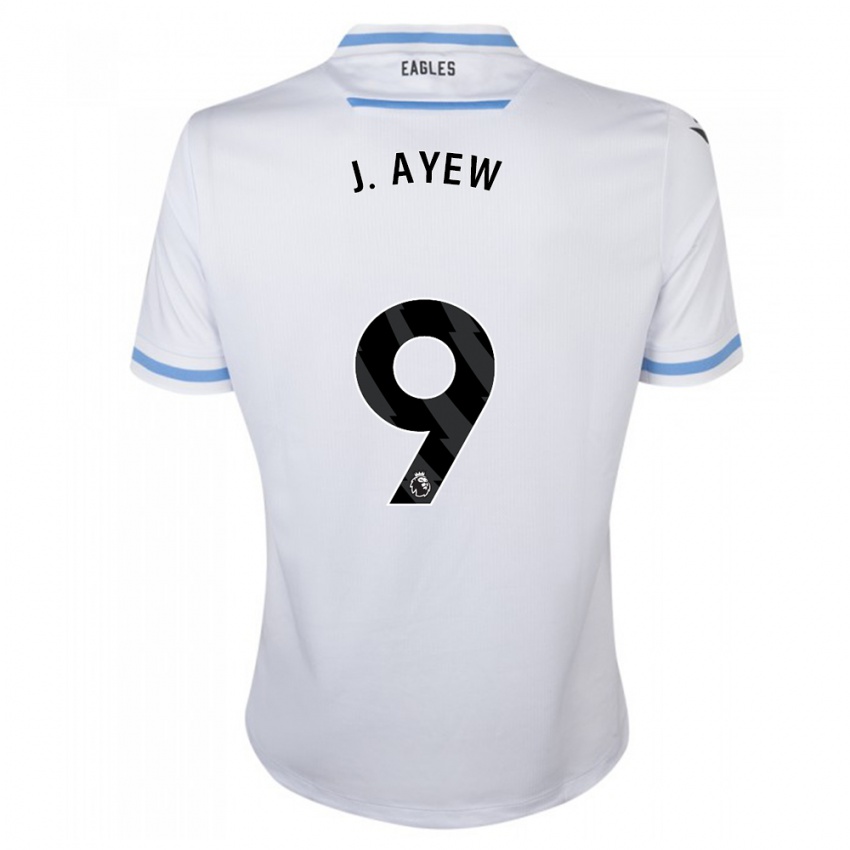 Heren Jordan Ayew #9 Wit Uitshirt Uittenue 2023/24 T-Shirt België