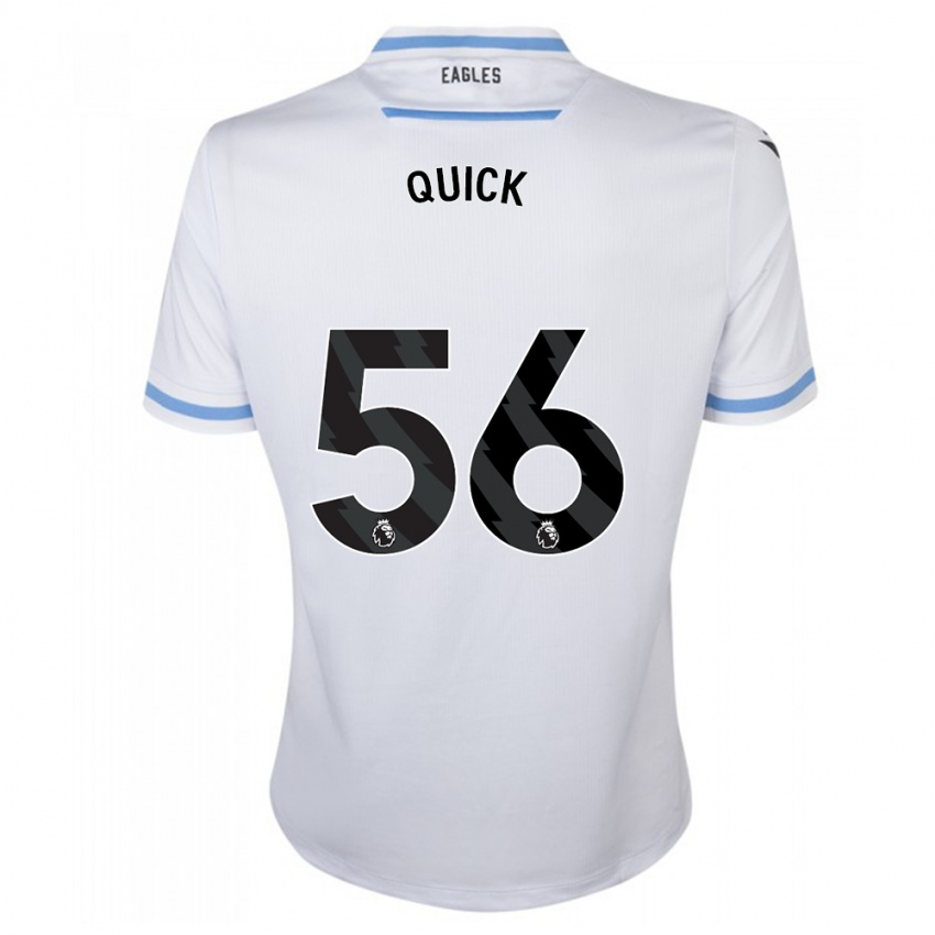 Herren Daniel Quick #56 Weiß Auswärtstrikot Trikot 2023/24 T-Shirt Belgien