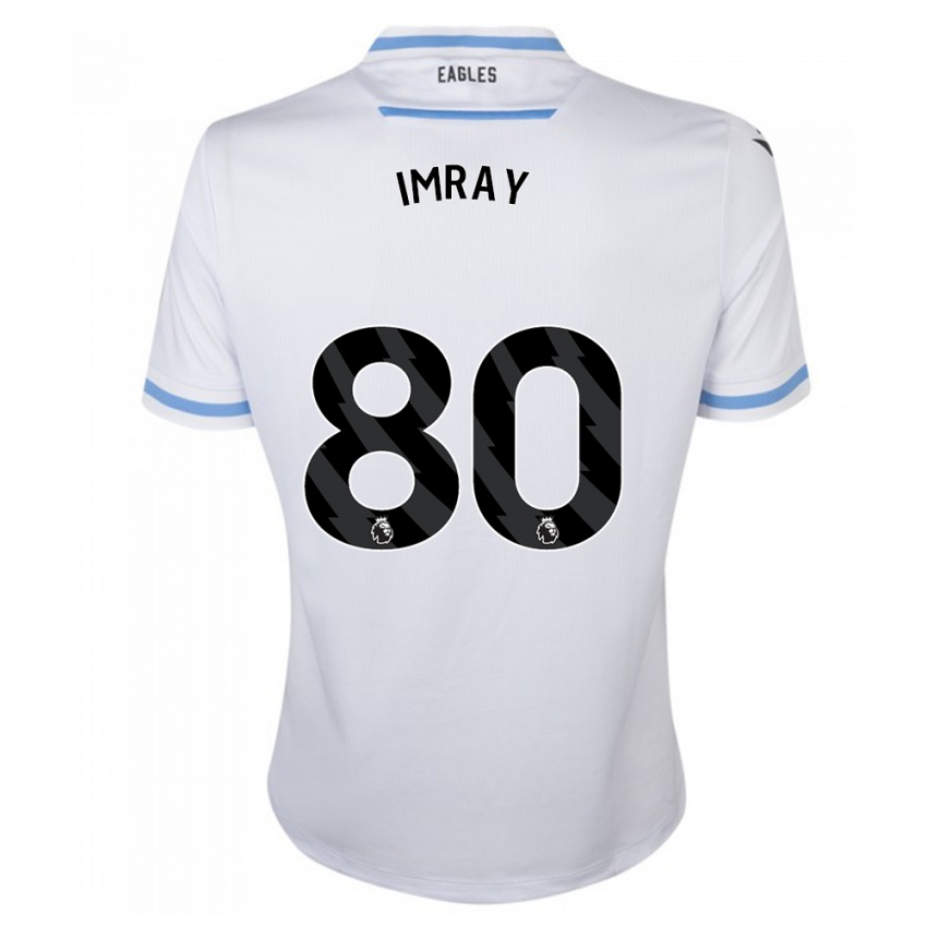 Homme Maillot Danny Imray #80 Blanc Tenues Extérieur 2023/24 T-Shirt Belgique