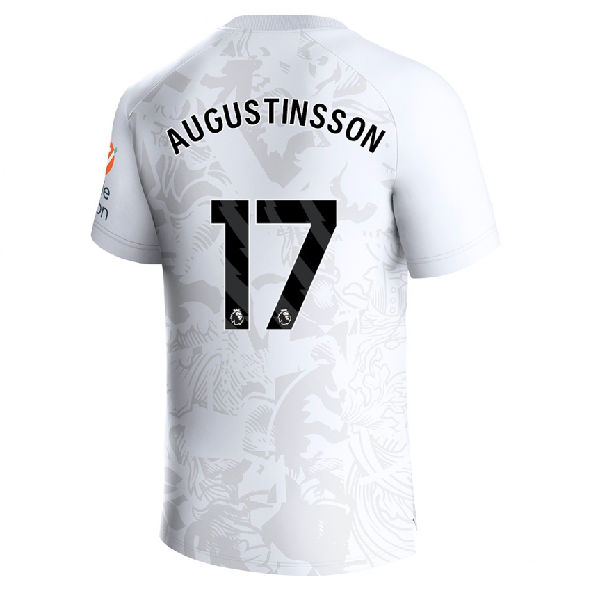 Heren Ludwig Augustinsson #17 Wit Uitshirt Uittenue 2023/24 T-Shirt België