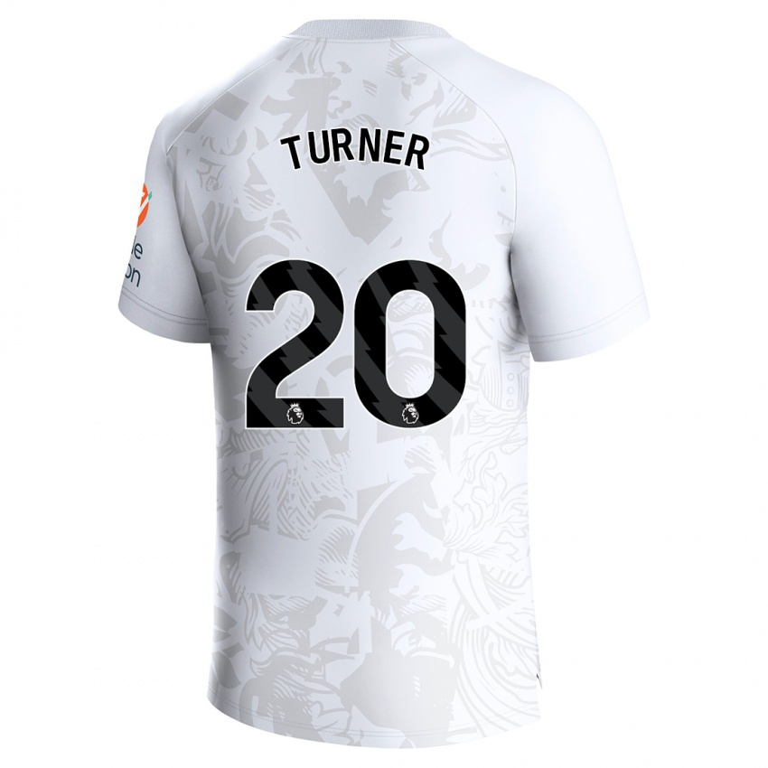 Homme Maillot Danielle Turner #20 Blanc Tenues Extérieur 2023/24 T-Shirt Belgique