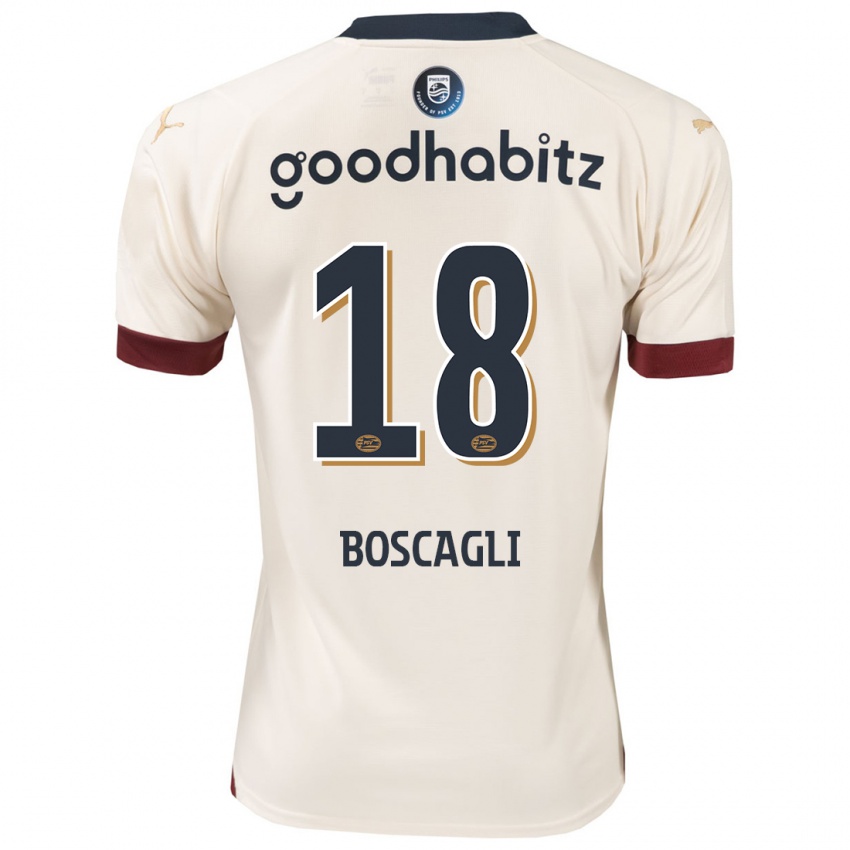 Herren Olivier Boscagli #18 Cremefarben Auswärtstrikot Trikot 2023/24 T-Shirt Belgien