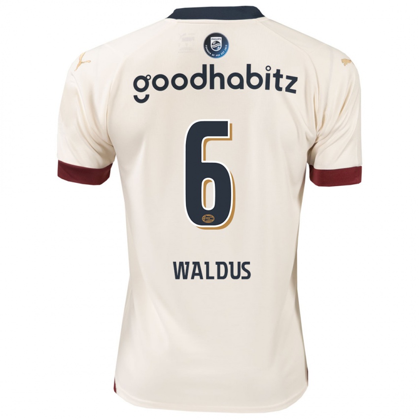 Herren Maruschka Waldus #6 Cremefarben Auswärtstrikot Trikot 2023/24 T-Shirt Belgien
