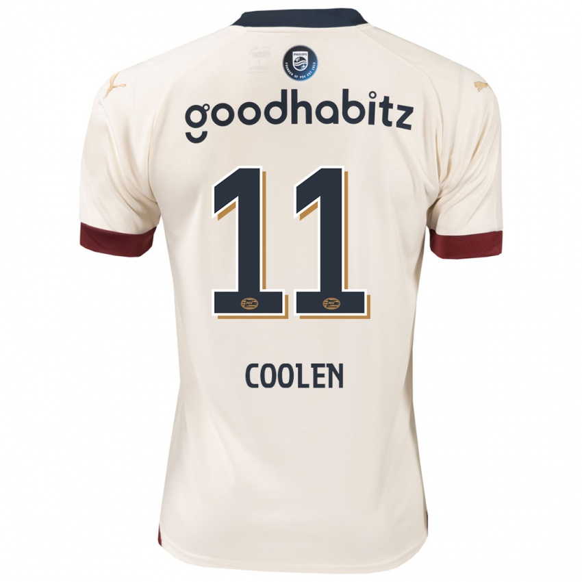 Herren Nadia Coolen #11 Cremefarben Auswärtstrikot Trikot 2023/24 T-Shirt Belgien