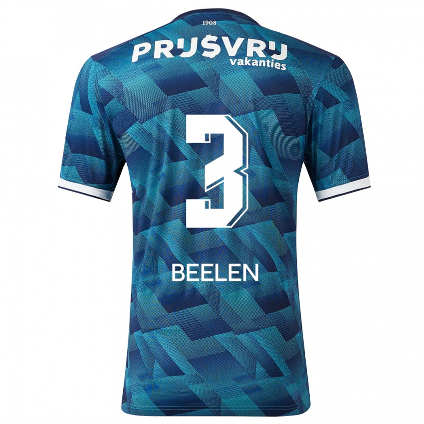 Homme Maillot Thomas Beelen #3 Bleu Tenues Extérieur 2023/24 T-Shirt Belgique