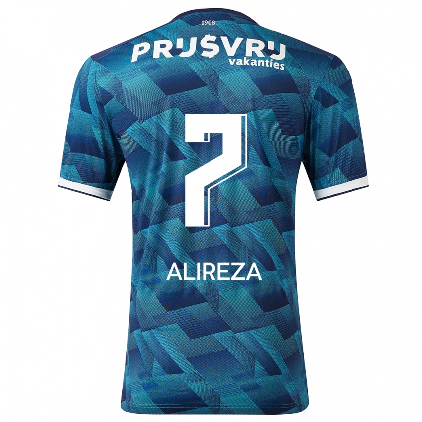 Herren Alireza Jahanbakhsh #7 Blau Auswärtstrikot Trikot 2023/24 T-Shirt Belgien
