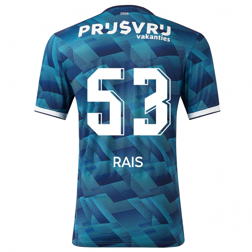 Herren Amir Rais #53 Blau Auswärtstrikot Trikot 2023/24 T-Shirt Belgien
