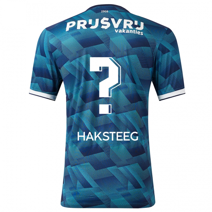 Herren Tim Haksteeg #0 Blau Auswärtstrikot Trikot 2023/24 T-Shirt Belgien