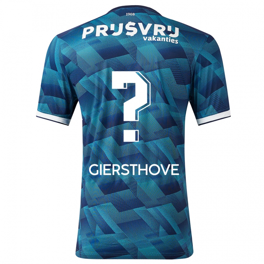 Heren Djomar Giersthove #0 Blauw Uitshirt Uittenue 2023/24 T-Shirt België