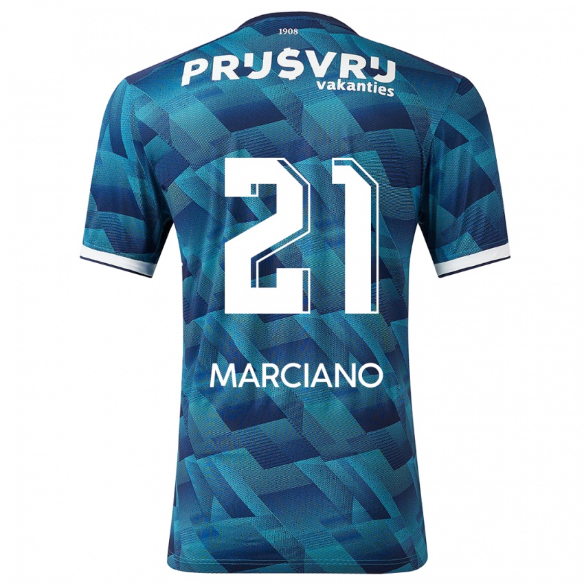 Herren Ofir Marciano #21 Blau Auswärtstrikot Trikot 2023/24 T-Shirt Belgien