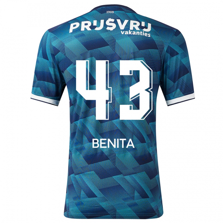 Herren Mimeirhel Benita #43 Blau Auswärtstrikot Trikot 2023/24 T-Shirt Belgien