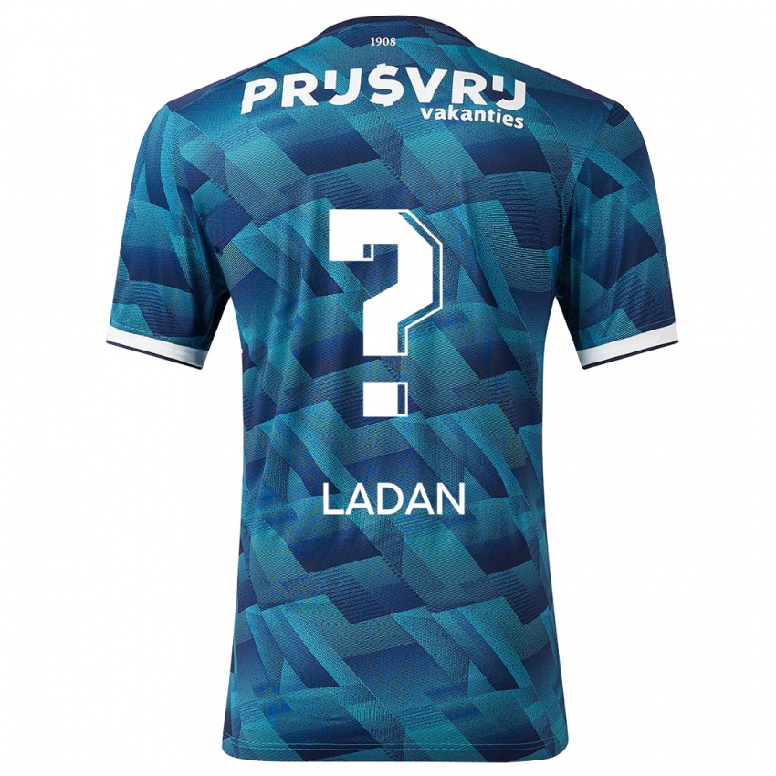 Herren Delano Ladan #0 Blau Auswärtstrikot Trikot 2023/24 T-Shirt Belgien