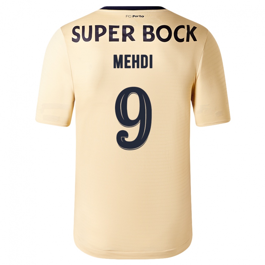 Herren Mehdi Taremi #9 Beige-Gold Auswärtstrikot Trikot 2023/24 T-Shirt Belgien