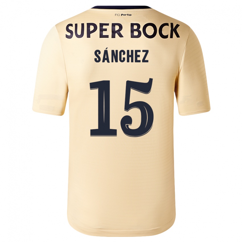 Herren Jorge Sanchez #15 Beige-Gold Auswärtstrikot Trikot 2023/24 T-Shirt Belgien