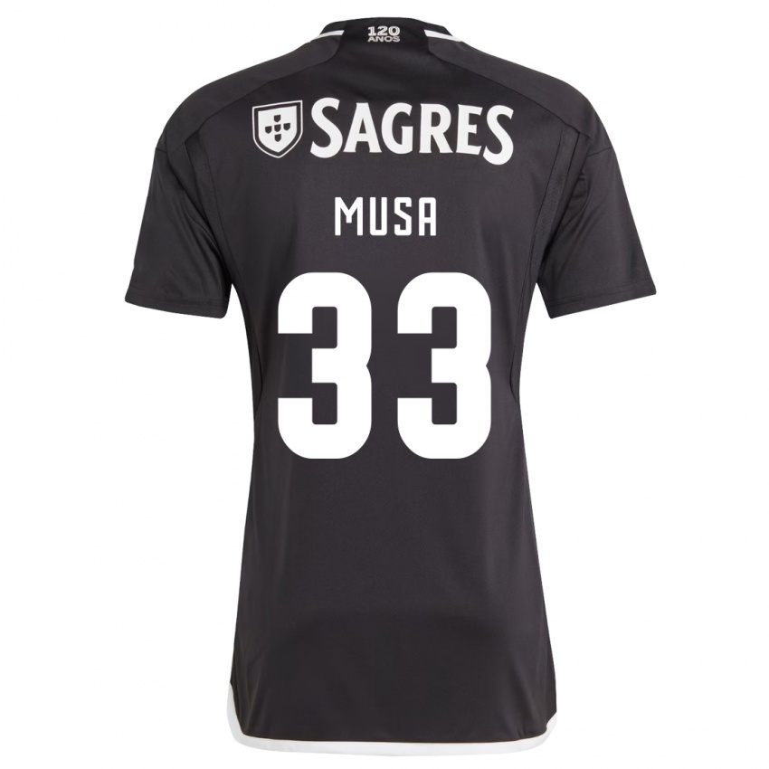 Heren Petar Musa #33 Zwart Uitshirt Uittenue 2023/24 T-Shirt België