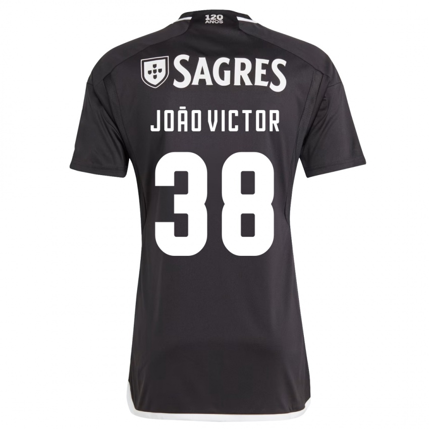 Heren João Victor #38 Zwart Uitshirt Uittenue 2023/24 T-Shirt België