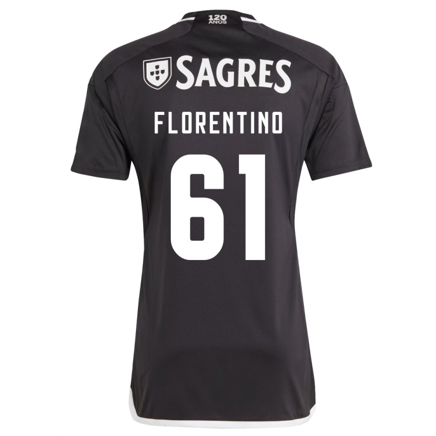 Heren Florentino #61 Zwart Uitshirt Uittenue 2023/24 T-Shirt België