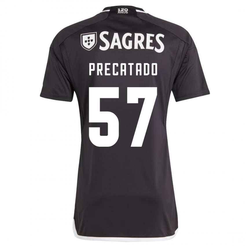 Heren Precatado #57 Zwart Uitshirt Uittenue 2023/24 T-Shirt België