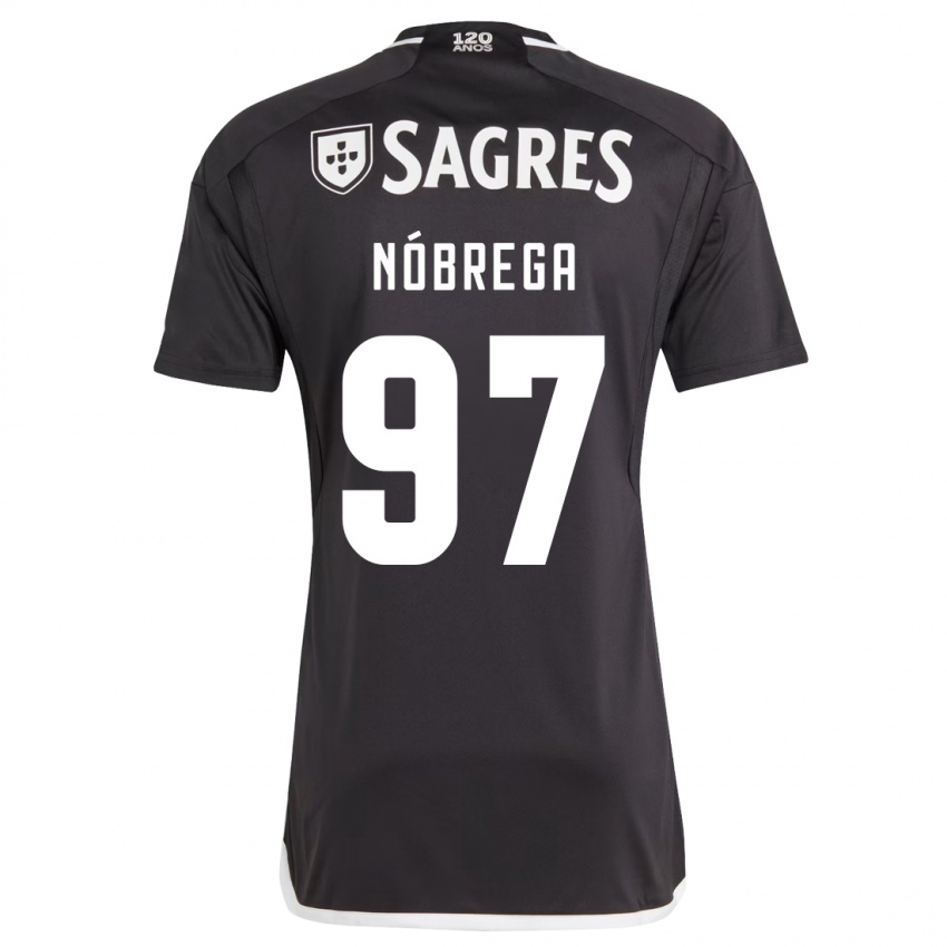 Heren Ricardo Nóbrega #97 Zwart Uitshirt Uittenue 2023/24 T-Shirt België